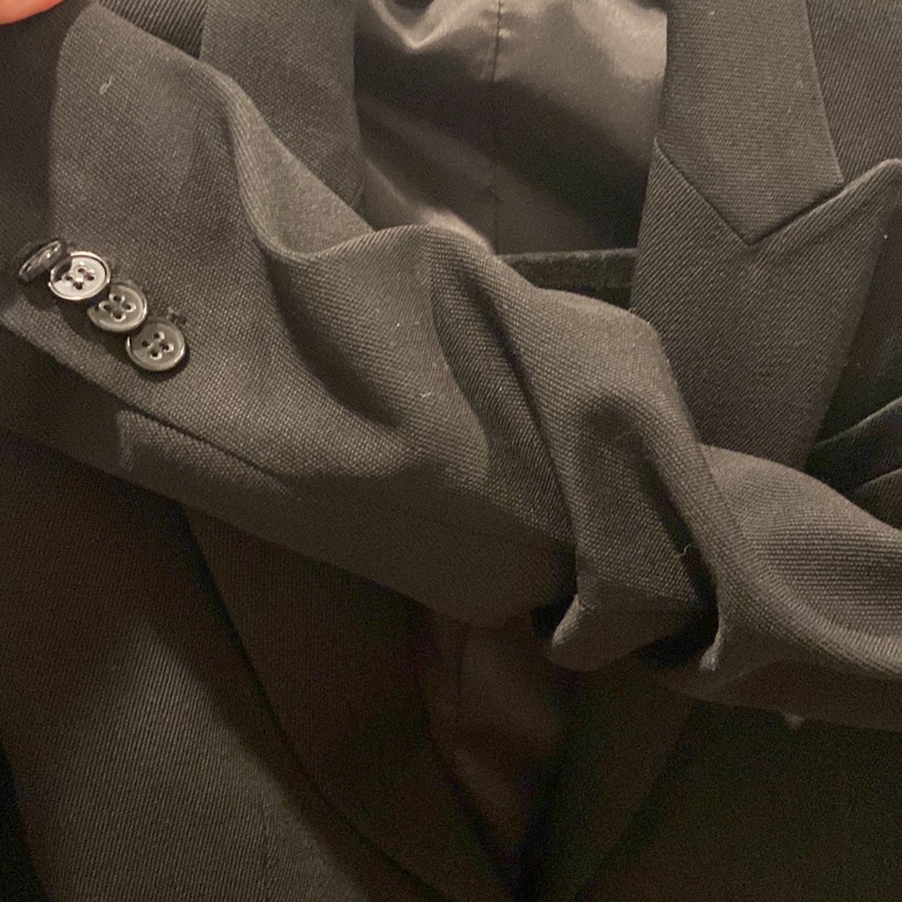 Theory Wool Blend Two Button Ventless Ruched Slee… - image 6